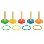 Ringwerpen | Outdoor Games (10-delig, Hout, Kunststof), Verzenden, Nieuw