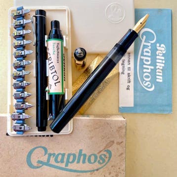 Pelikan - M150 old style calligraphy and set Graphos K II/12, Nieuw