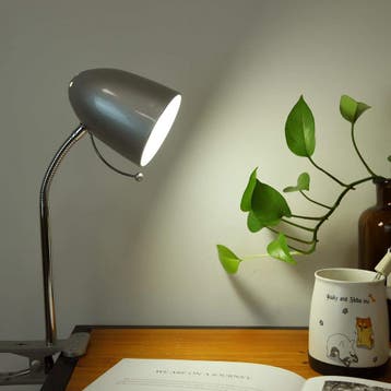 Tafellamp - Bureaulamp - Leeslamp - Zilver - Aigostar, Huis en Inrichting, Lampen | Tafellampen, Verzenden, Zo goed als nieuw