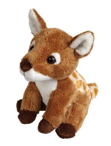 Ravensden hertje knuffel - pluche - 15 cm - bruin, Verzenden, Nieuw