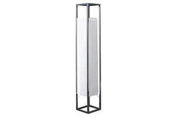 Staande lamp AGAPUNE 120 cm zilver met witte lampenkap -, Huis en Inrichting, Lampen | Vloerlampen, Ophalen of Verzenden, Nieuw