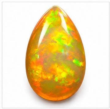 1 pcs Oranje, Geel, Groen, Rood, Meerkleurig Opaal - 15.84, Nieuw