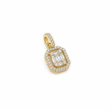 Hanger - 18 karaat Geel goud - 0.53ct. tw. Diamant