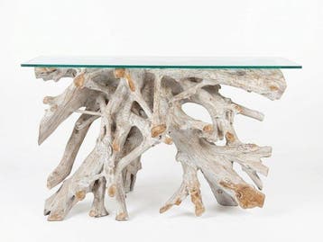 Wandtafel - Teak - Massieve teakwortel