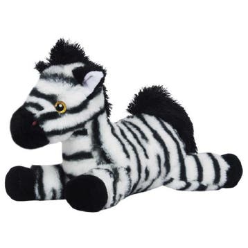 Zebra Zowie knuffel - pluche - wit/zwart - 30 cm, Verzenden, Nieuw