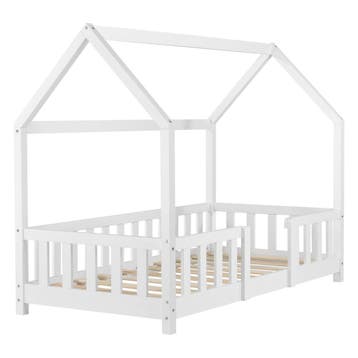 Kinderbed Sisimiut met uitvalbeveiliging 70x140 cm wit, Kinderen en Baby's, Kinderkamer | Bedden, Verzenden, Nieuw