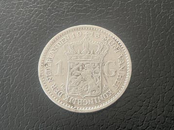 Nederland. Wilhelmina. 1 Gulden 1913 (Zonder minimumprijs)