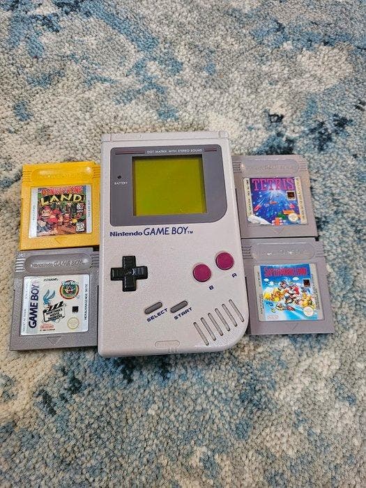 Nintendo - Gameboy Classic - Game Boy Classic & 4 Game, Spelcomputers en Games, Spelcomputers | Overige Accessoires