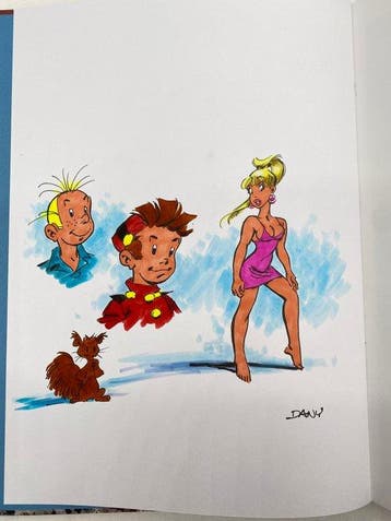 Spirou et Fantasio - Spirou et la Gorgone bleue + dédicace -, Nieuw