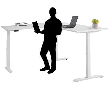 StandUp XF3 elektrisch zit/sta hoekbureau, 200x220cm, Overige plaatsen, Ophalen of Verzenden, Nieuw in verpakking, Bureau