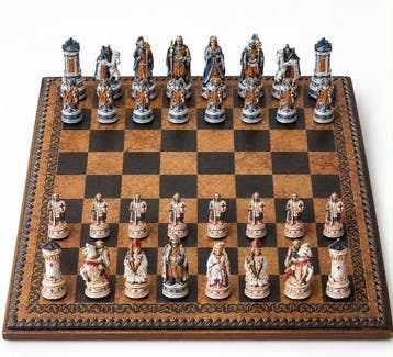 Nigri - Schaakspel - Battaglia Crociati Saraceni, Antiek en Kunst