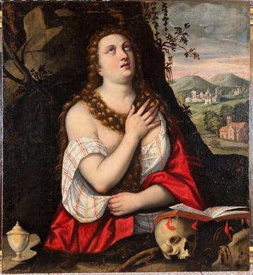Cerchia di Tiziano (XVI-XVII) - Maria Maddalena penitente