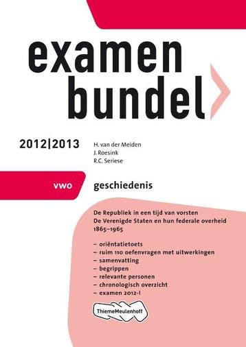 Examenbundel vwo Geschiedenis 2012/2013 9789006079401, Boeken, Verzenden, Gelezen