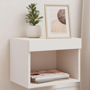 Nachtkastje Wit | Compact 40x30cm | Laatste Stuk!, Minder dan 45 cm, Ophalen of Verzenden, Zo goed als nieuw, Minder dan 55 cm