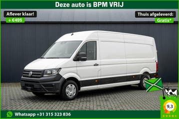 Volkswagen Crafter 2.0 TDI L4H3 | Facelift | Automaat |, Automaat, Stof, Gebruikt, Zwart