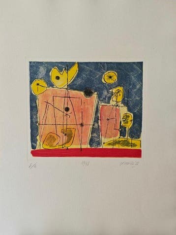 Corneille (1922-2010) - Senza titolo (Dalla cartella 1948