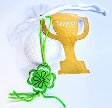 Bedankje/traktatie Veel Geluk Golf Topper, Ophalen of Verzenden, Nieuw, Overige typen