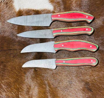 Keukenmes - Steakmessen - Keuken- en BBQ-set met leren tas