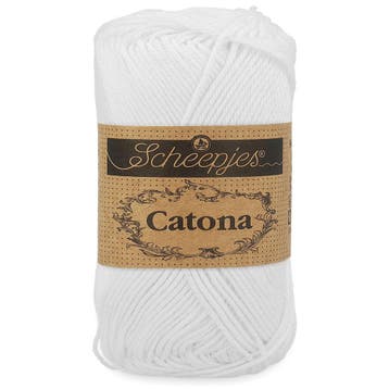 Scheepjes Catona 50 gram - 106 snow white - Katoen Garen, Ophalen of Verzenden, Nieuw