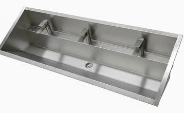 Nieuw RVS Wastrog inclusief kranen - 120cm/180cm, Zakelijke goederen, Horeca | Keukenapparatuur, Nieuw in verpakking, Wassen en Drogen