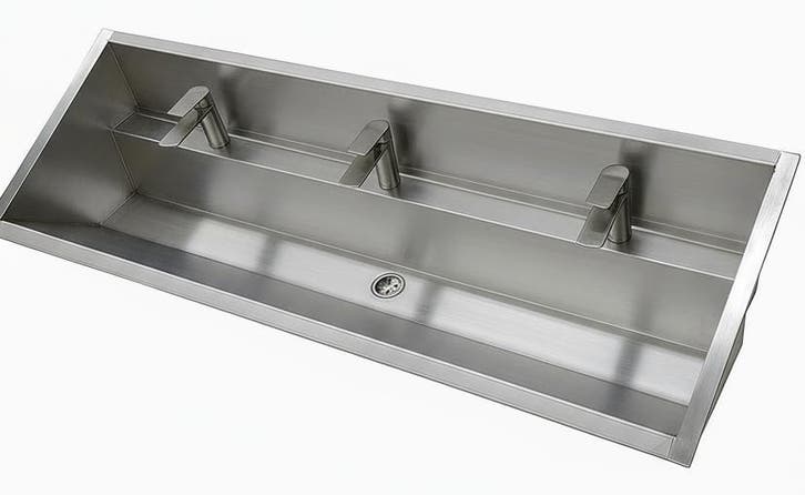 Nieuw RVS Wastrog inclusief kranen - 120cm/180cm, Zakelijke goederen, Horeca | Keukenapparatuur, Nieuw in verpakking, Wassen en Drogen