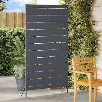 vidaXL Privacyscherm 100 x 50 x 180 cm Staal Antraciet, Verzenden, Nieuw, IJzer