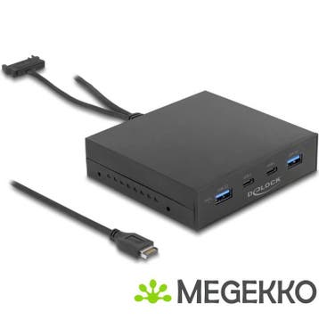 Delock 64057 3,5  USB 3.2 Gen 2 voorpaneel 2 x USB Type-C +, Verzenden, Nieuw, DeLock