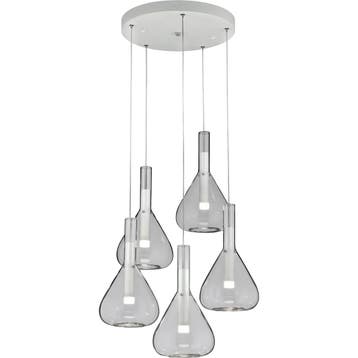 LED Hanglamp - Cinque Cipera - 5 Lichtpunten van 5.6 Watt -, Ophalen of Verzenden, Nieuw, Metaal, Overige fittingen