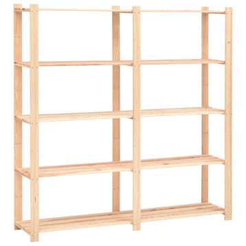 vidaXL Opbergrek 5-laags 170x38x170 cm massief grenenhout, Verzenden, Nieuw