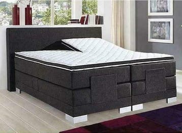 Elektrische Boxsprin President 180 x 210 Nevada Dark Grey, Nieuw, Tweepersoons, 210 cm, 180 cm