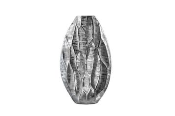 Elegante vaas ORGANIC ORIENT 44cm zilver gehamerd ontwerp -, Huis en Inrichting, Woonaccessoires | Vazen, Ophalen of Verzenden