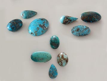 Turquoise Tien echte edelstenen! Topkleur Neishabour