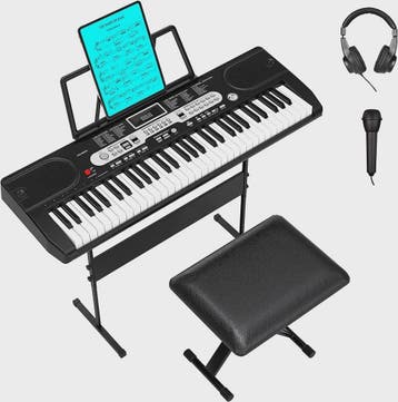 61-Toetsen Beginners Digitale Piano Keyboard Set met Microfo, Verzenden, Nieuw