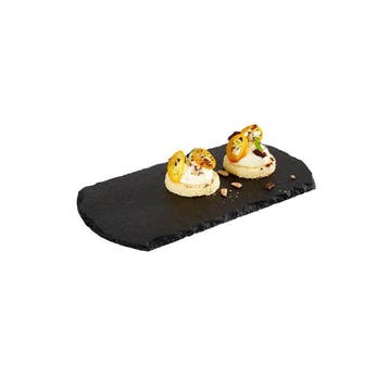 GGM Gastro | (6 stuks) STARTER - Leistenen serveerschaal - |, Verzenden, Nieuw, Kom(men)