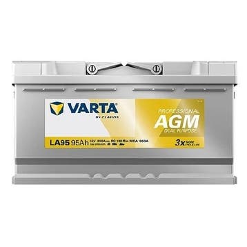 Varta LA95 AGM accu 12 volt 95 ah Dual Purpose, Caravans en Kamperen, Ophalen of Verzenden, Nieuw
