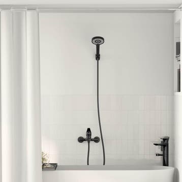 vidaXL Doucheset Zwart G 1/2 inch, Verzenden, Nieuw