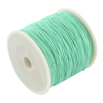 1 rol gevlochten nylon imitatie zijden draad – aquamarine., Ophalen of Verzenden, Nieuw, Kraal