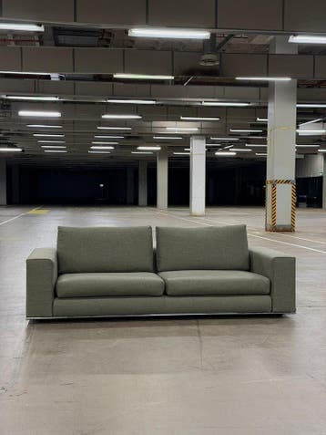 Minotti Hamilton | Linnen | NIEUWSTAAT + Garantie, Huis en Inrichting, 100 tot 125 cm, Stof, Driepersoons, Ophalen of Verzenden