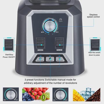 BioloMix Krachtige Keuken Blender met 2L Jar - Smoothie, Sap, Verzenden, Nieuw