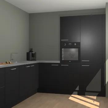 Zwarte keuken Portland 78655, Verzenden, Nieuw
