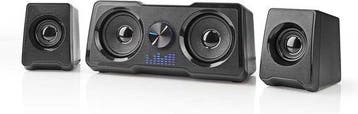 Nedis Gaming Speakers – 2.2-kanaals – 48W – LED – USB – 3,5, Verzenden, Zo goed als nieuw