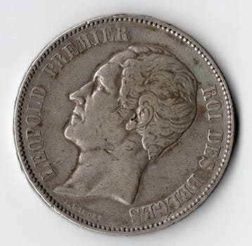 België. Leopold I. 5 Francs 1849 (Zonder minimumprijs)