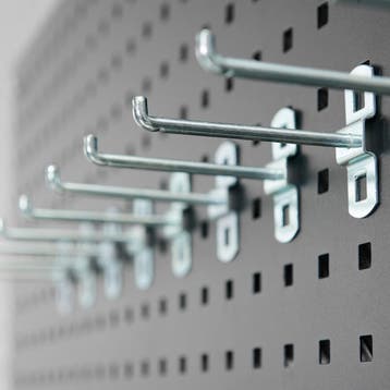 Datona Gereedschapshaak - 10 cm (10 stuks) - Datona - Zwart, Ophalen of Verzenden, Nieuw