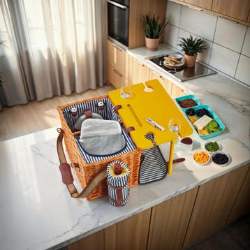 Picknickmand Texel voor 4 personen, Verzenden, Nieuw