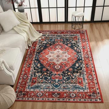 Vintage Perzisch/Turks Vloerkleed - Retro Ethnic Design voor, Antiek en Kunst, Antiek | Kleden en Textiel, Verzenden