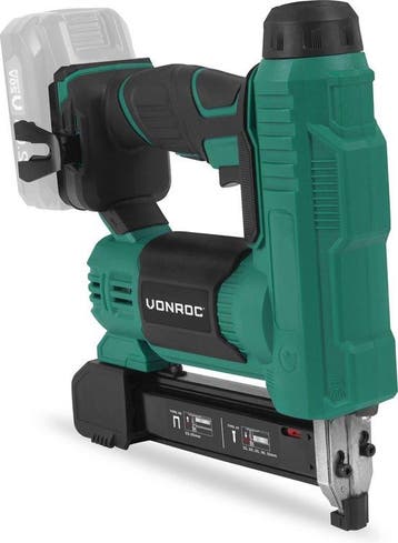 2dekans | VONROC accu tacker – VPower 20V – Incl. 1000, Ophalen of Verzenden, Zo goed als nieuw