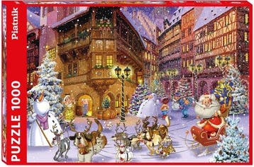 Piatnik puzzel kerst dorp, Ophalen of Verzenden, Nieuw