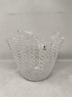 Venini - Paolo Venini, Fulvio Bianconi - Vaas - Reticello -, Antiek en Kunst, Antiek | Glas en Kristal