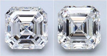 2 pcs Diamant (Natuurlijk) - 2.01 ct - Carré - E - VVS1,, Nieuw