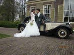 Citroen Traction Avant zwart-creme Trouwauto wedding Retro, Komt aan huis